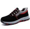 Mens Work leather Boot Safety Shoes Steel Toe Cap Puncture-Proof Work Sneakers Indestructible Work Shoes Men Shoes male kevlar