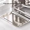 BeiYing 2-Tier 304 Stainless Steel Kitchen Storage Rack