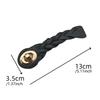 10 Pcs PU Leather Ponytail Button Sew-on Toggles Closures Black Coat Buckles Sewing Accessories for Overcoat Knitwear