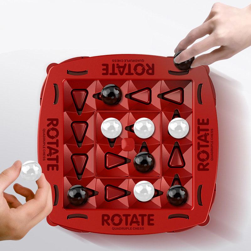 Logic Chess Track Game Educational Toy Track Chess Game Four In A Row Game Fun Table Top 2 Players Puzzle Board Game Set