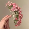 Baby's Breath Flower Hair Stick Chinese Style Pin Copper Alloy Handmade Accessory for Women