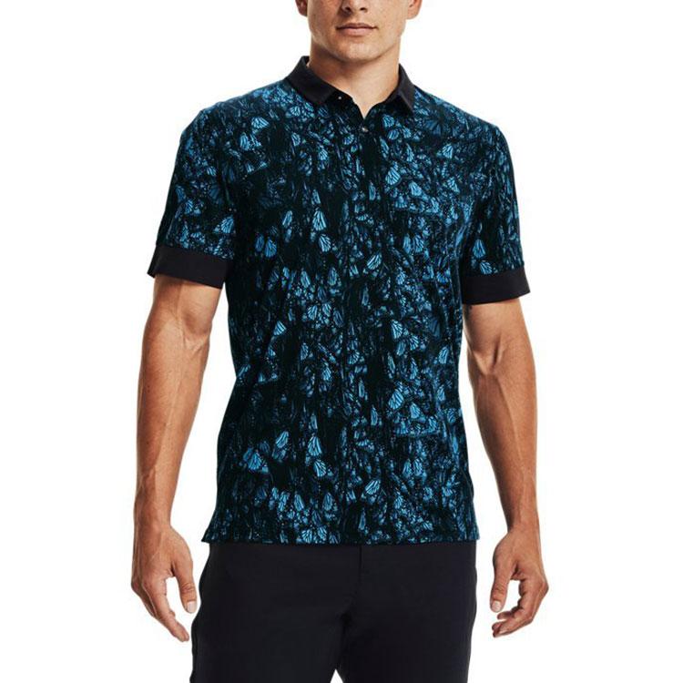 Under Armour Curry Golf Quick-Dry Breathable Short Sleeve Polo Shirt Men tops Blue 1366256-422