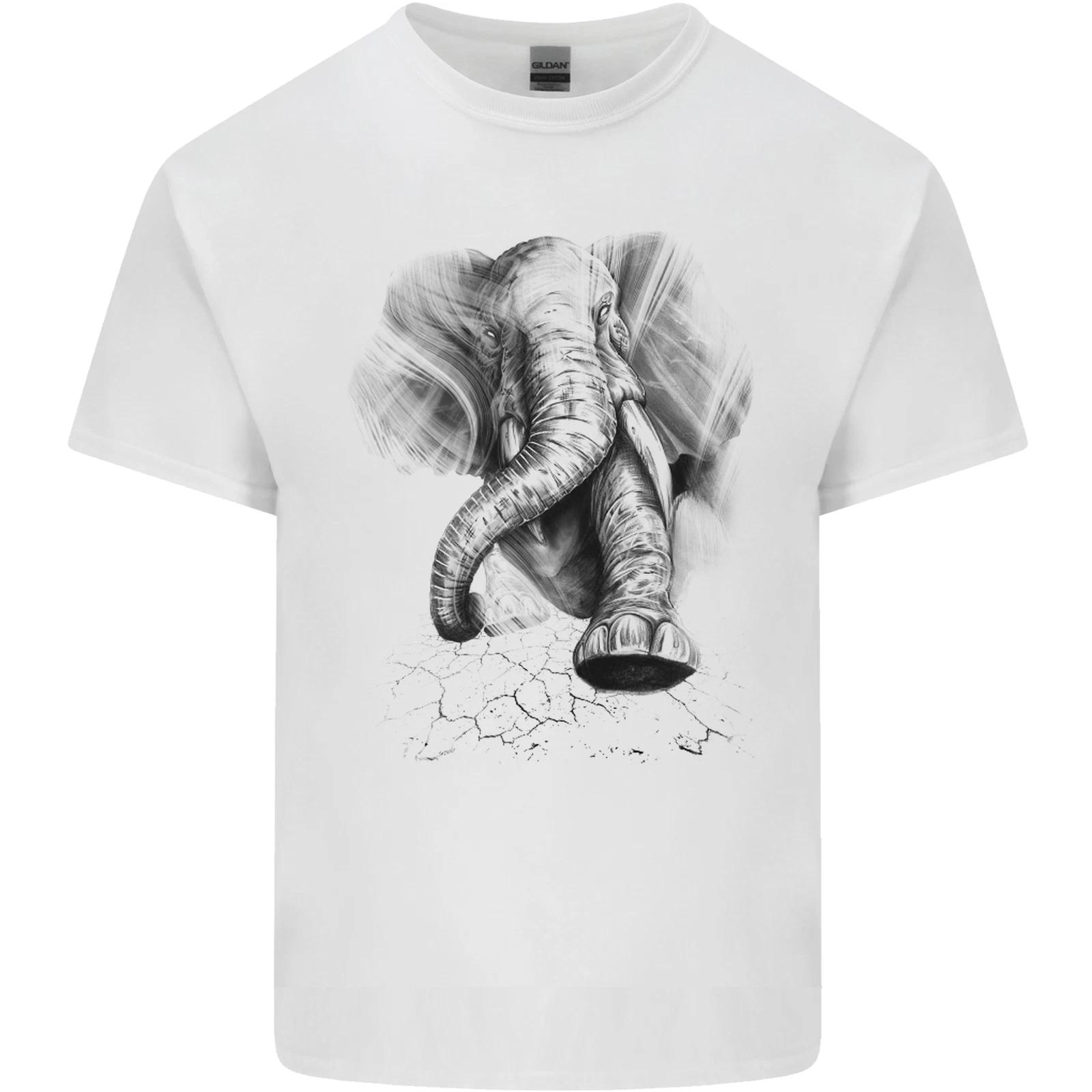 An Abstract Elephant Environment Kids T-Shirt Childrens S