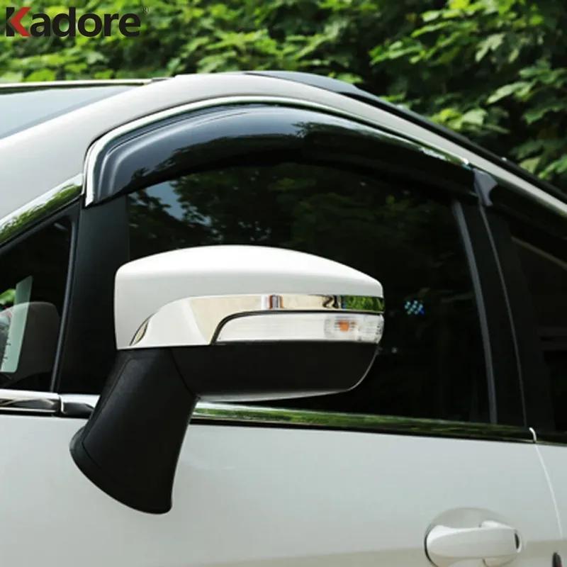 For Ford Kuga Escape Ecosport 2013 2014 2015 Chrome Side Door Rearview Mirrors Strip Cover Trim Car Accessories