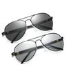 Photochromic Polarized Sunglasses for Men Women Driving Pilot Vintage Change Color Night Vision Driving Riding Goggle Shades
