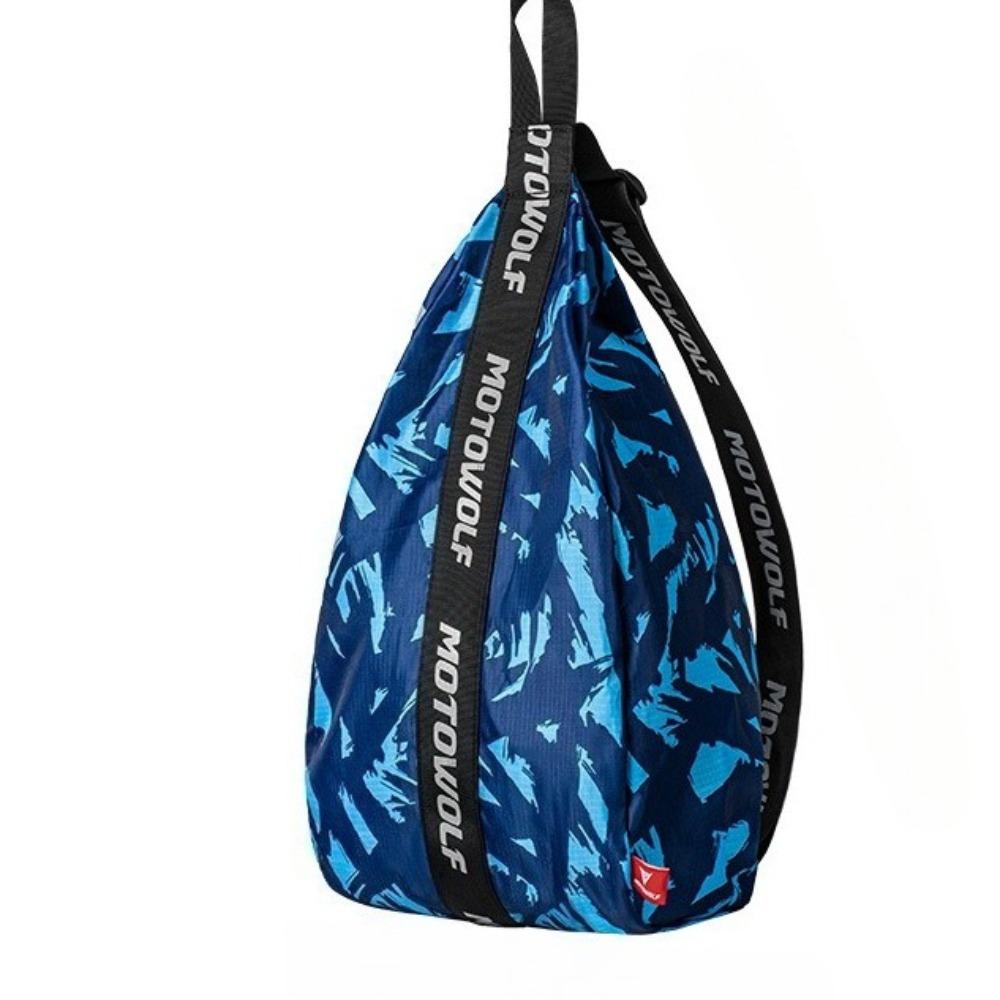 Water-Resistant Multi-Functional Motorcycle Backpack Capacity Single-Shoulder Bag for Helmet, Basketball Storage & Rider Touring