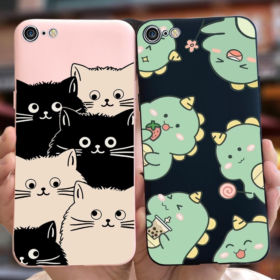 For Apple iPhone 7 Case iPhone 8 Plus Case Cute Dinosaur Cartoon Bumper Soft Cover Case For iPhone 7 Plus iPhone7 iPhone8 Fundas