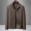 New Aolifeng Middle-aged Men's Stand-Link Jacket Business Casual Spring and Autumn Jacket Top