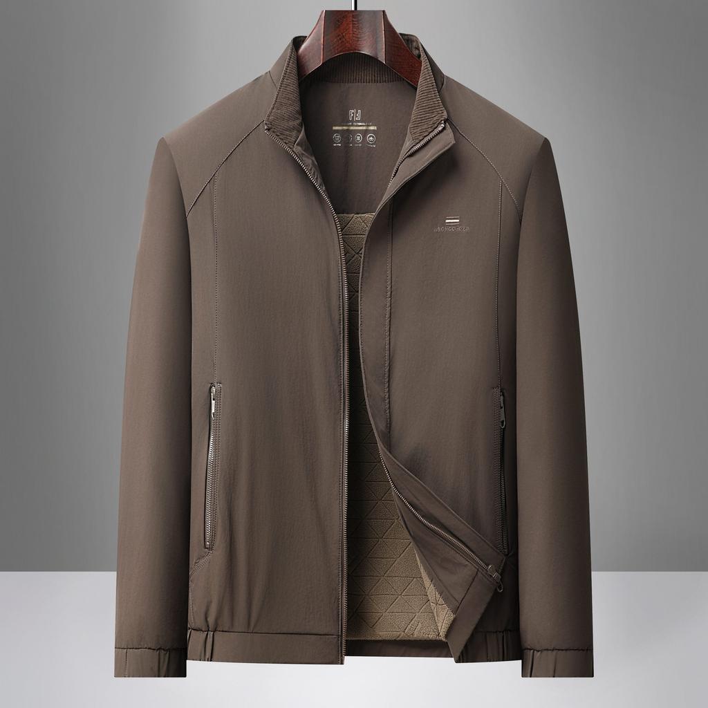 Neue Aolifeng Herrenjacke für mittleres Alter mit Stehkragen, Business Casual, Frühlings- und Herbstjacke, Oberteil