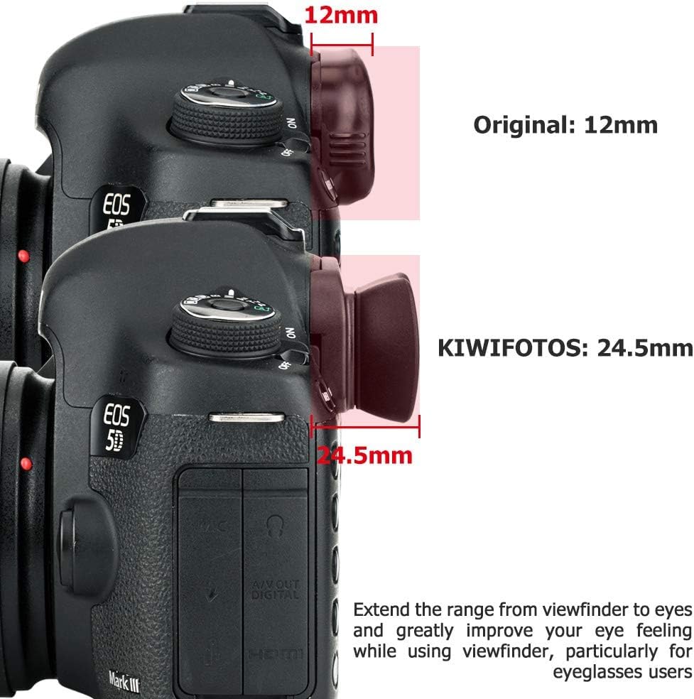 Compatible with Canon EOS 5D Mark IV 7D Mark 1D Mark IV 1D X Mark 1D 1Ds Mark and III, 5DS, 5DSR, II, III, II, X, III, E-G Eyepieces.