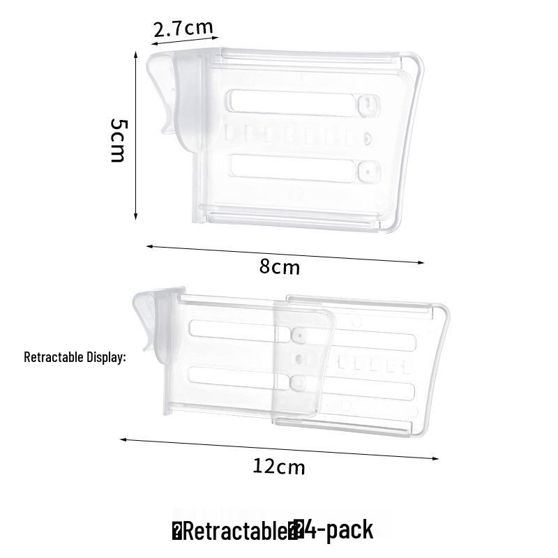 Retractable Refrigerator Door Divider Clips - Multi-functional Storage Shelf Organizer Single Pack