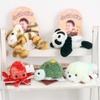 Stuffed Dolls Standing Shoulder Animals Panda Raccoon Magnetic Stuffed Toy  Kids Toy