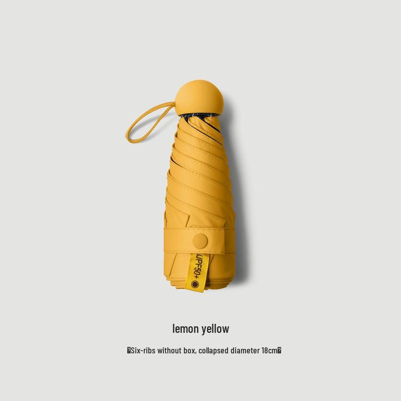 

Compact Five-Fold Women s Umbrella: Folding, Portable, UV-Blocking for Sun & Rain