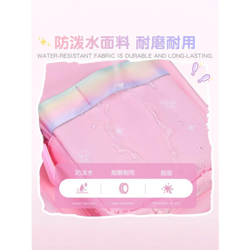 School Bags For Primary School Students And Girls, Multi-Layer Large-Capacity Lightweight Burden Reduction Three-Piece Set, School Bags Are Childlike