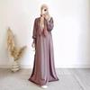 2024 Spring Luxury Soft Satin Swing Dress for Muslim Women
