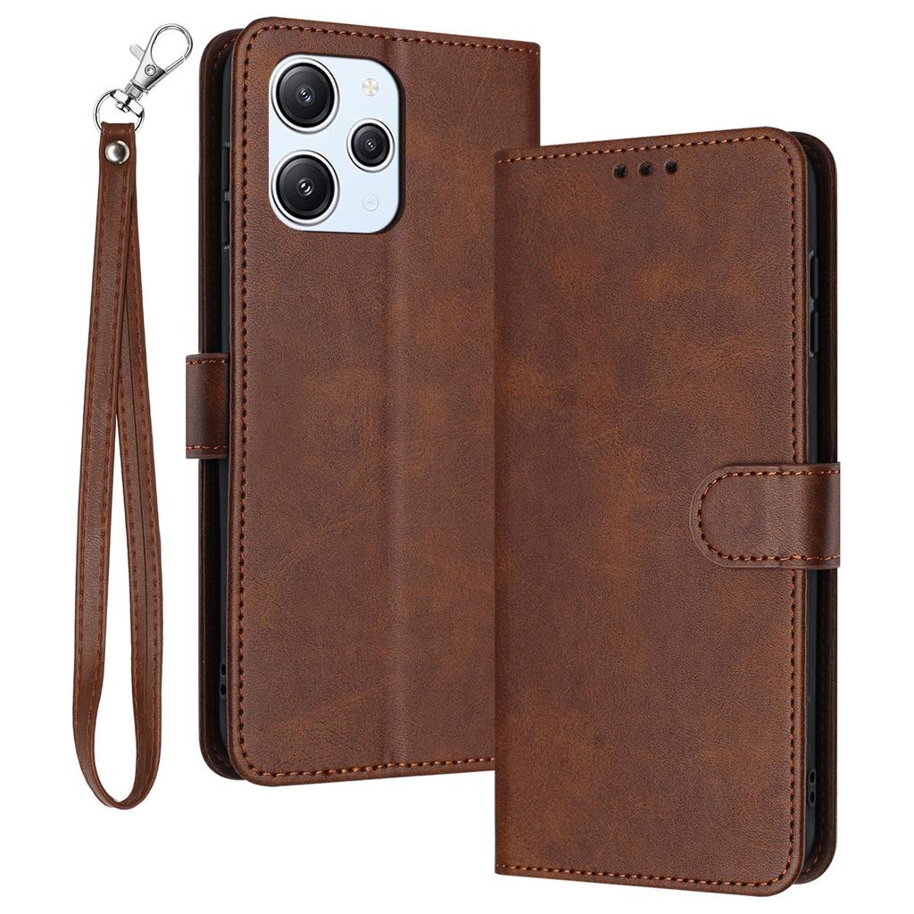 Phone Cases for Xiaomi Redmi 12 4G/5G (Global)/Note 12R 5G/Poco M6 Pro 5G Leather Wallet Stand Phone Cover