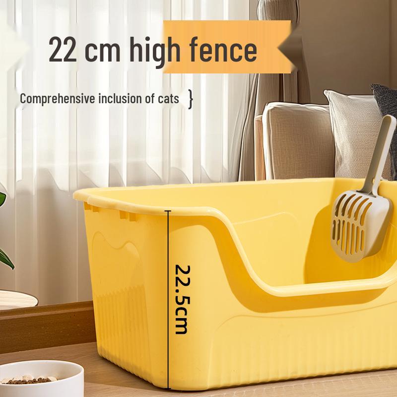 XL Raised Anti-Splash Cat Litter Box for Large Breeds