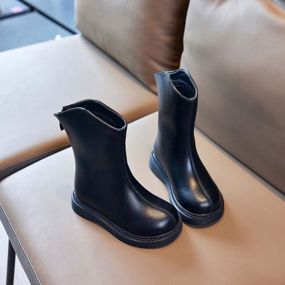 New autumn and winter girls boots velvet girls cotton shoes baby boots high top shoes