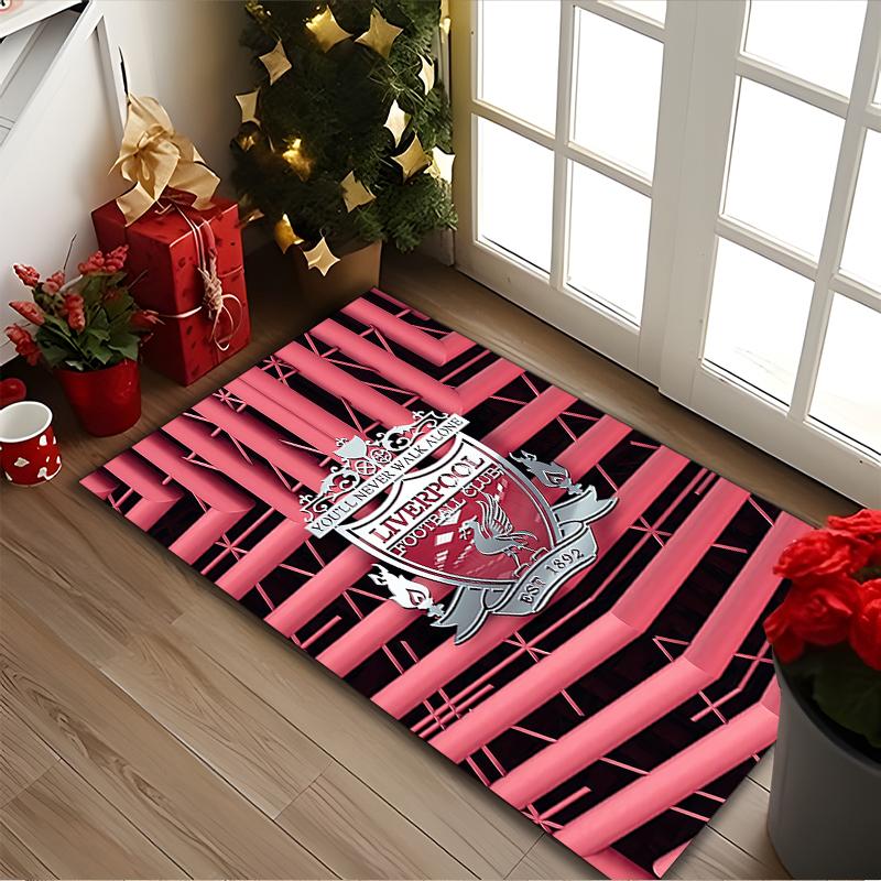 [Liverpool FC Printed Carpet] Durable Home and Office Area Rug, Kitchen Farmhouse Decorative Floor Mat