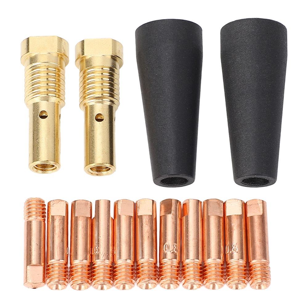 15pcs 0.031in Tip Size MIG Welding Nozzle Tips Gasless Nozzle Tips Kit For Century FC90