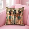 Historical Style Egypt Pharaoh Cultural Style Cushion Cover Linen Pillowcase Cover Soft Decor for Sofa Home Room