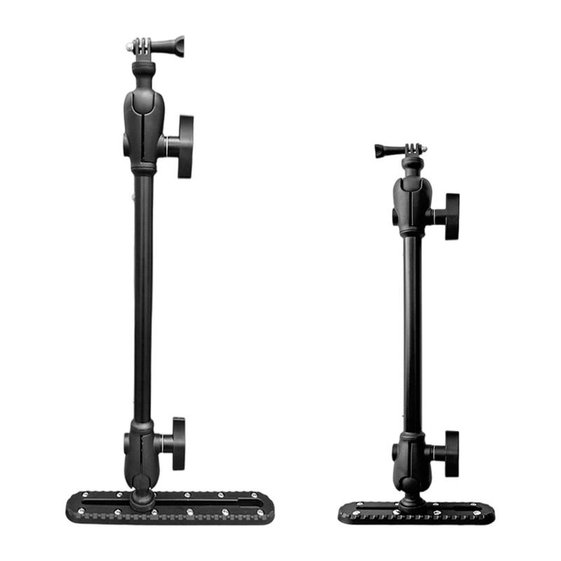 Kayak Camera Mount Aluminum Pole Kayak Accessory Easy to Install Stable Support Mounting Bracket for Canoes Surfing Rafting Small