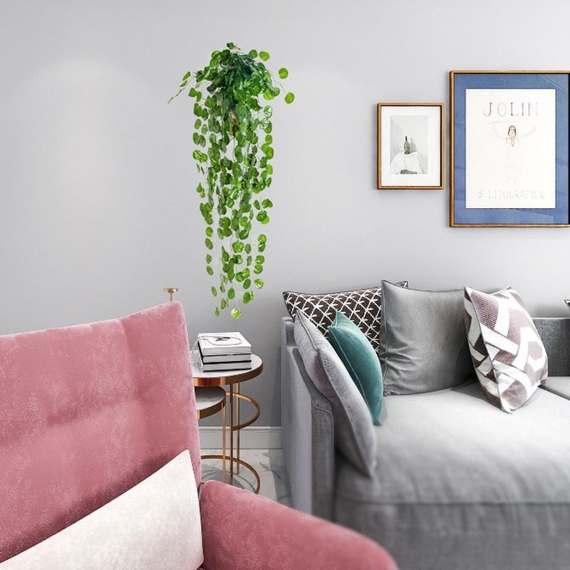 Simulation Green Dill Sweet Potato Grape Wall Hanging Fake Flower Rattan Green Plant Decoration