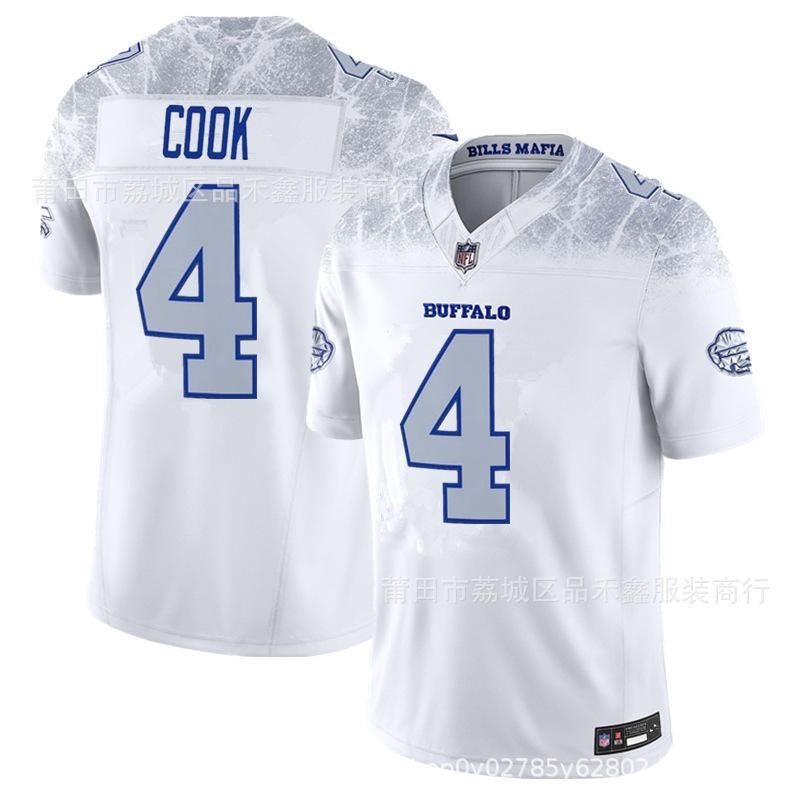 Bills BUFFALO BILLS No. 17 ALLEN No. 0 #4, Men's Competitive Football Jersey