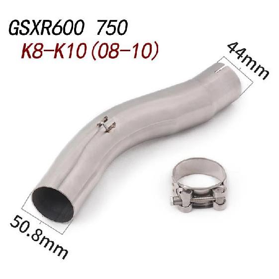 K7 GSXR 600 750 GSXR700 GSXR750 Motorcycle Exhaust Muffler Middle Link Pipe Tube Slip On For Suzuki GSX R600 R700 R750 K7 K8