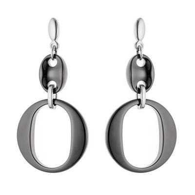 Earrings - Black - Short Pendants - Ceramic - 5 Cm - 17.5 G