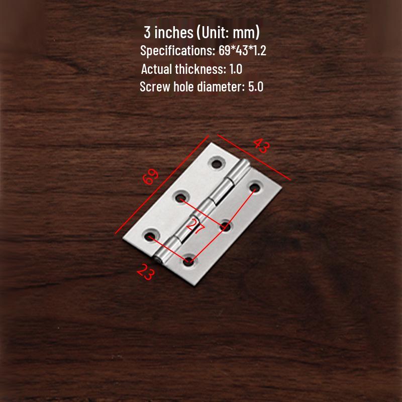 Mini-Scharniere aus Edelstahl für Koffer, Geschenkboxen, Holztüren und Schränke