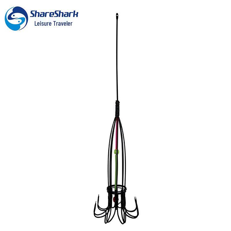 

Крючок для рыбалки с защитой от зацепов и кормушкой для приманки для ловли осьминога и якорной рыбалки