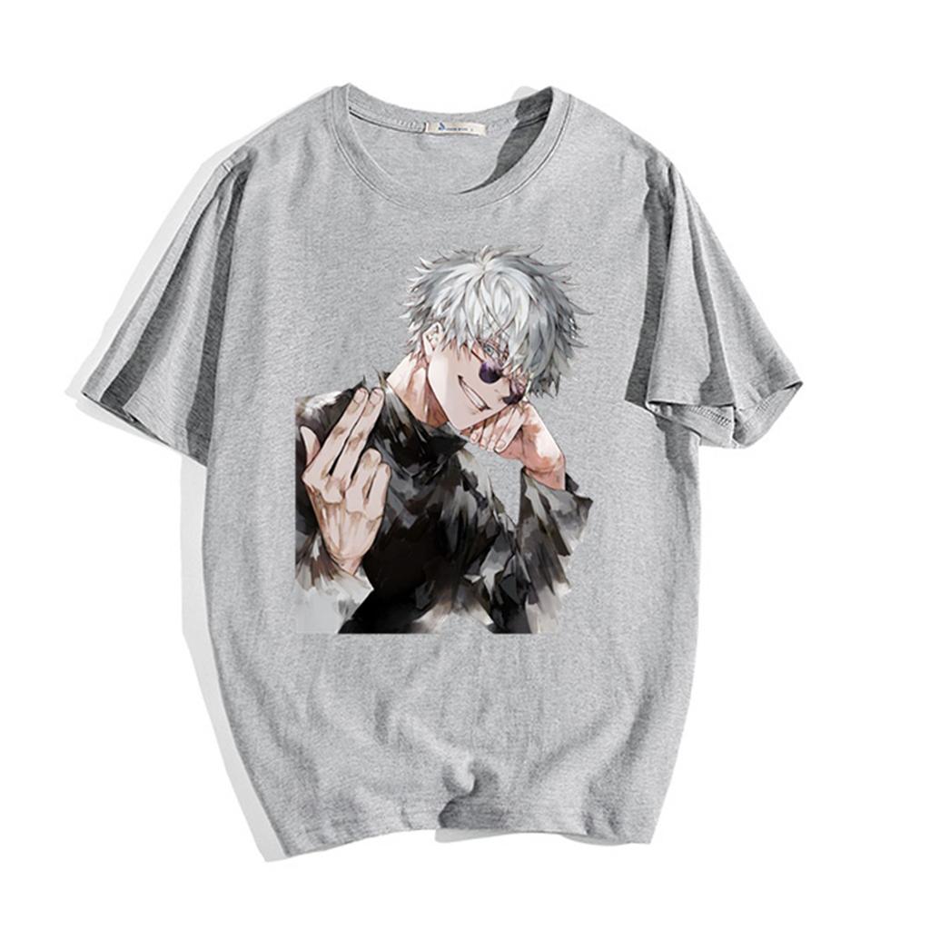 Jujutsu Kaisen New Round Neck Women Unisex T-shirt Pure Cotton Short Sleeves