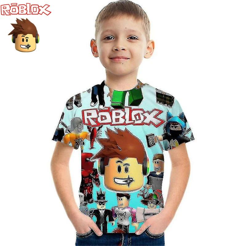 Boys Clothes Girls Children Roblox Summer Daily Game T-shirt Anime
