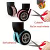 4pcs Sports Style Silicone Luggage Wheel Protector - Non-slip, Noise-reducing, Durable Rubber Cover for Suitcases