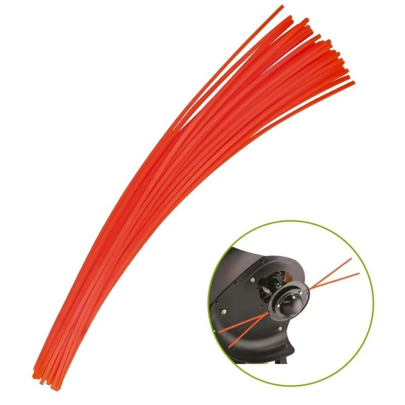 25Pcs Nylon Pre Cut Trimmer Line 18.5inch Long Cutting Trimmer Line for Walk Behind String Mower Accessories Enduring