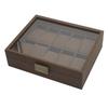 Retro Edition Black Walnut 10-Slot Watch Display Box