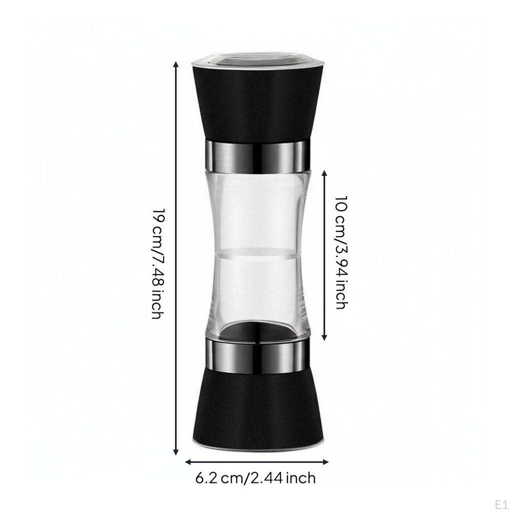 Manual Pepper Easy To Refill Refillable Through Design Seasoning for Home Cooks,