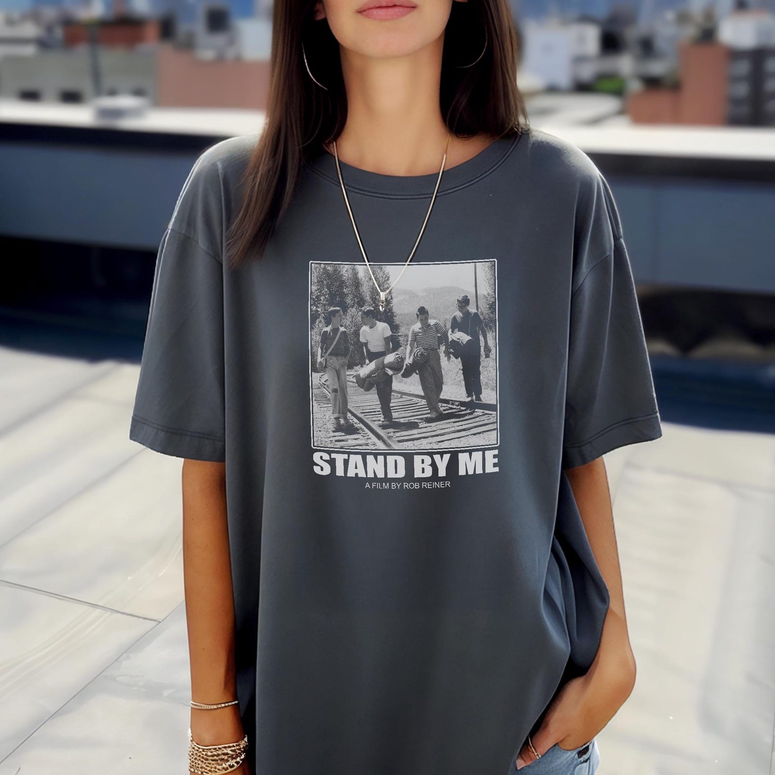 Stand By Me Movie TShirt, Retro 80s Adventure Film Tee 4XL