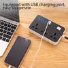 Steckdose mit USB-Haushalts-Multifunktions-Schleppnetzteil nach britischem Standard, poröser Schalter mit Netzsteckerleiste