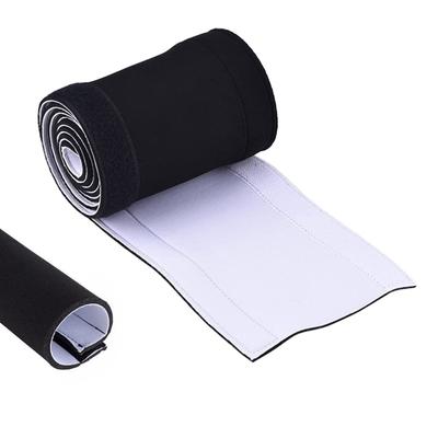 Mitas Cable Management Cover, Approx. 2m, Wiring Cover, Velcro Closure, Tube Sleeve, Reversible, BlackWhite, Under Desk, TV, PC, Convenient Item