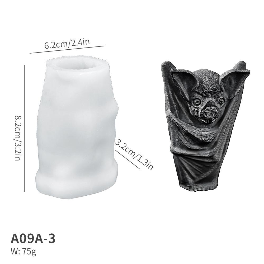

3D Halloween Series Silicone Candle Molds Halloween Skull Decoration Crafts Plaster Resin Cement Mold DIY Hand Soap Making Tool