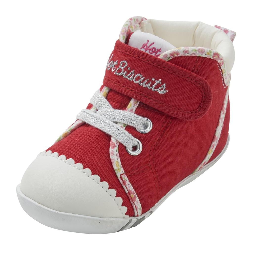 HOT First Baby Shoes Boys Girls Kids Clothing Red 13cm [MIKIHOUSE BISCUITS] Children's 73-9304-499