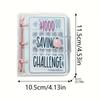 Savings Challenge Binder $ 1000 Money Savings Challenges Book Cash Budget Storage Loose-leaf Notebook Envelope Savings Challenge