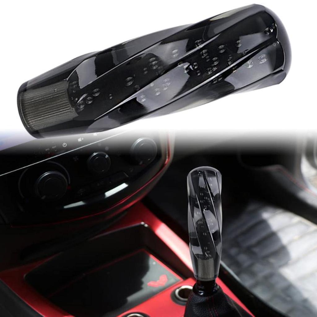 SCGEHA Universal Crystal Shift Knob Bubble Twist Foam with Adapter, 3 Colors, 7.9 inches (20 cm) (Black)