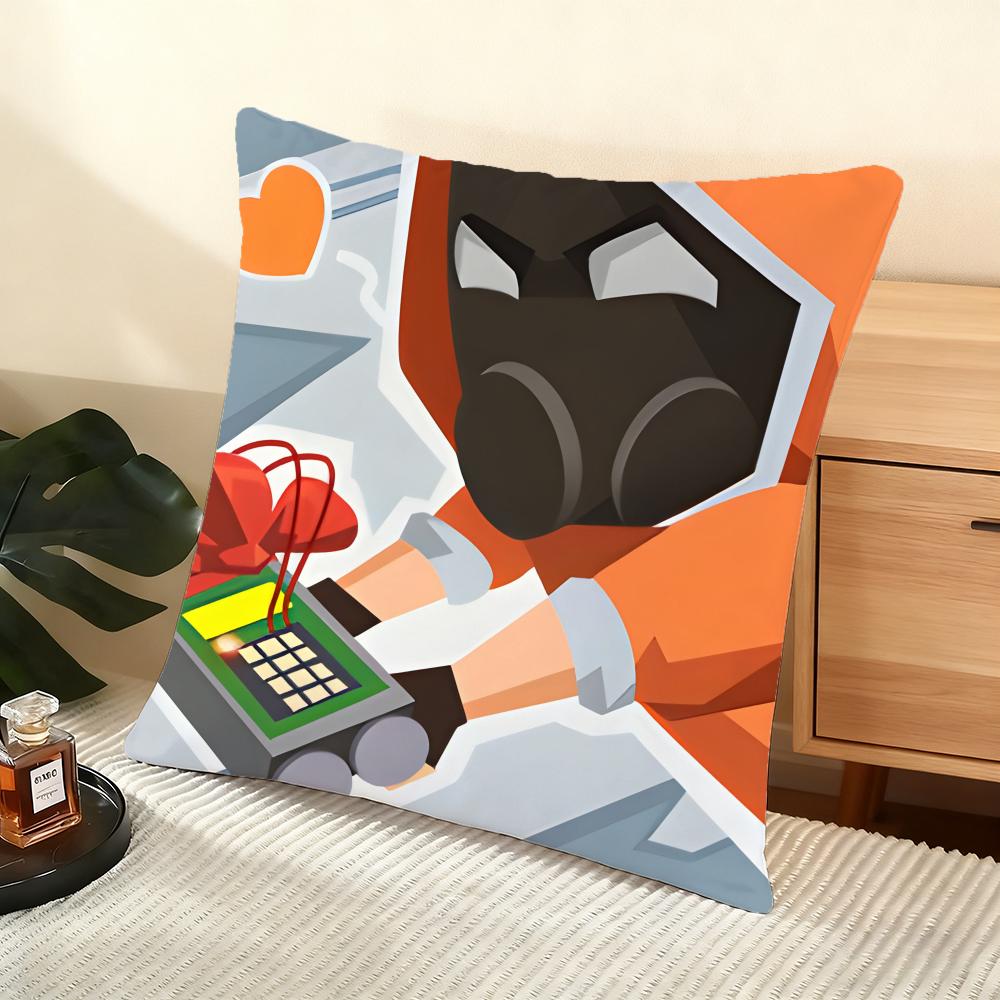 S-Standoff 2 Cushion Cover Soft Short Plush Pillow Cover Smooth Cozy Texture Aesthetic Cushion Case Home Decor