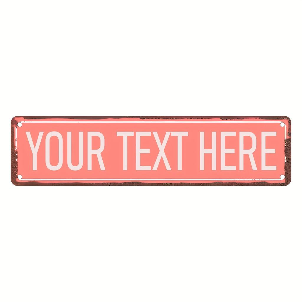 4x16 Inch Customizable Street Sign Personalized Name Wall Decor Indoor Outdoor