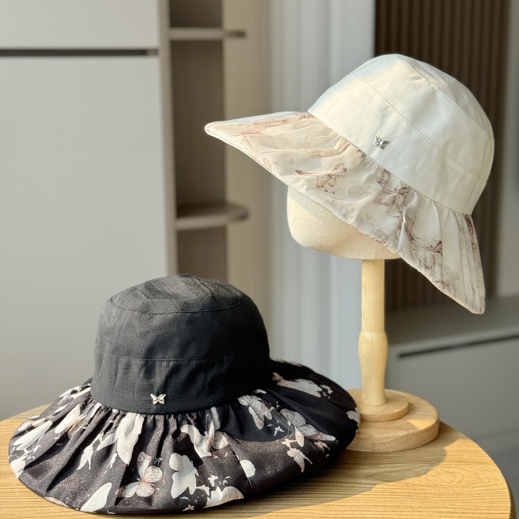 Ruyi's new sun-blocking and UV-protective fisherman hat for women, spring and summer Korean version, large brim, outdoor cycling sun hat