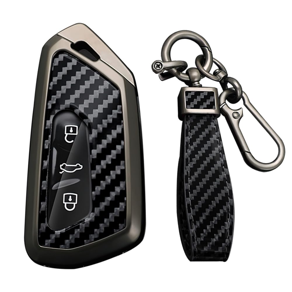 

KUNIO Volkswagen Smart Key Case Key Cover Key Holder Alloy PVC Resin Genuine Fit чёрный