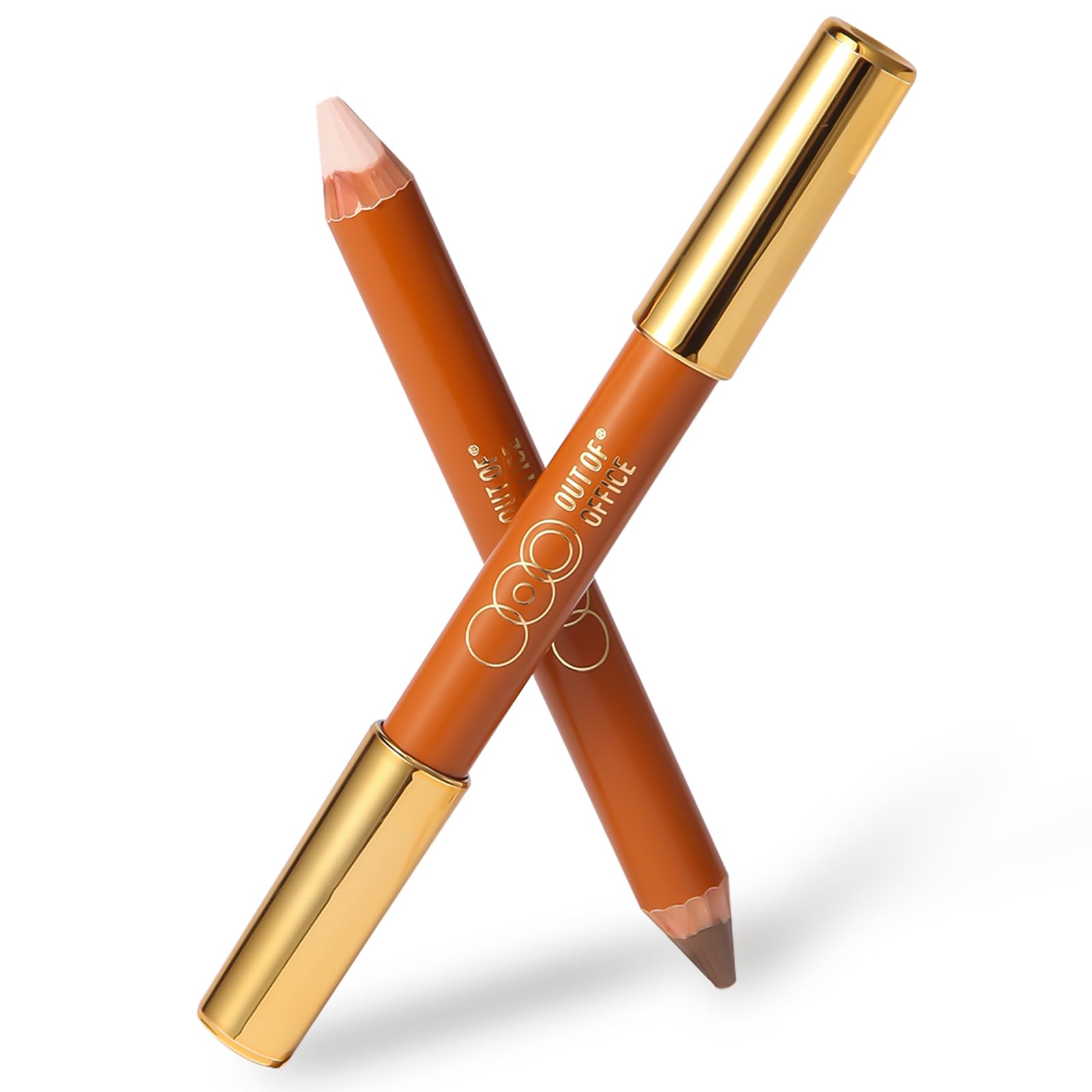 

Out Of Office Highlight Shading Stick Contour Pen Matte Highlight Nose Shadow Pencil Shading Stick Face Shadow #01 Light Beige + Cement Gray